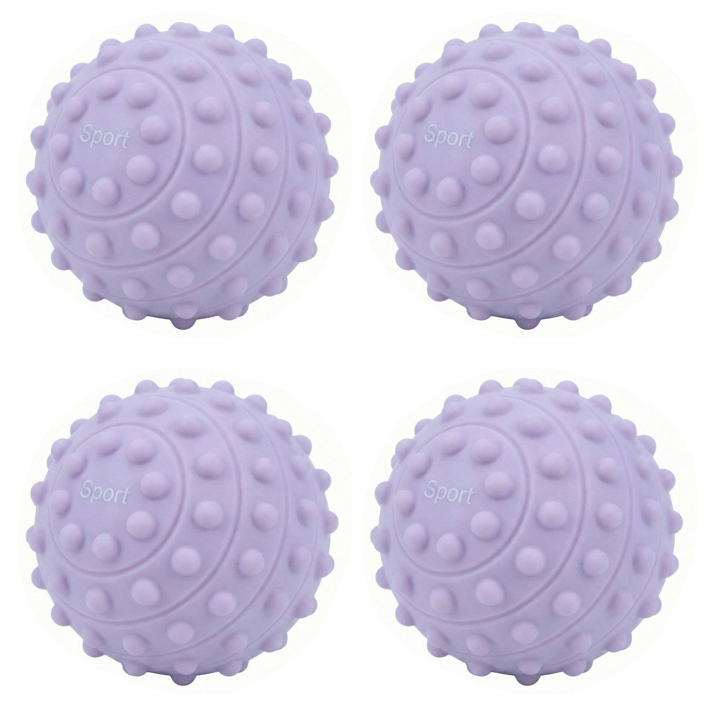 4-PC Textured Massage Ball for Muscle Recovery and Deep Tissue Relief
