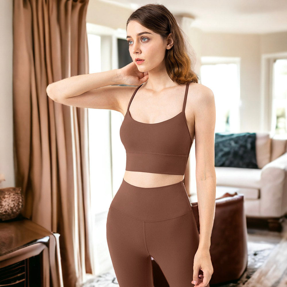 Solid Color Basic Activewear Set