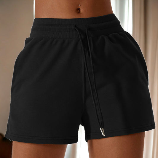 Drawstring High Waist Shorts