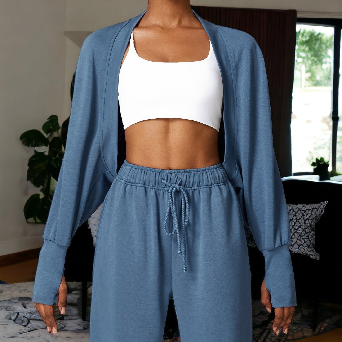 Solid Color Cropped Shrug