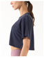 High Neck Cropped Boxy Fitness Tee