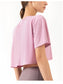 High Neck Cropped Boxy Fitness Tee