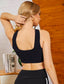 Criss Cross Front Low Scoop Back Sports Bra