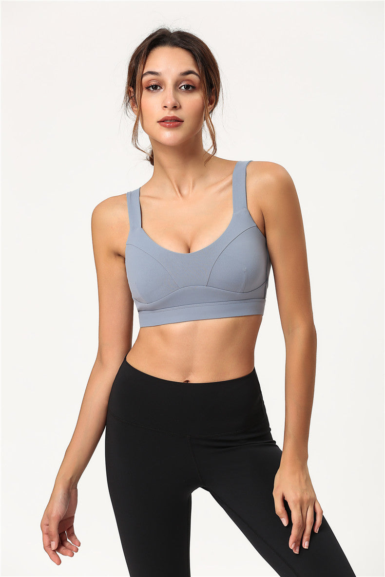 Contour Seam Double Strap Fitness Sports Bra