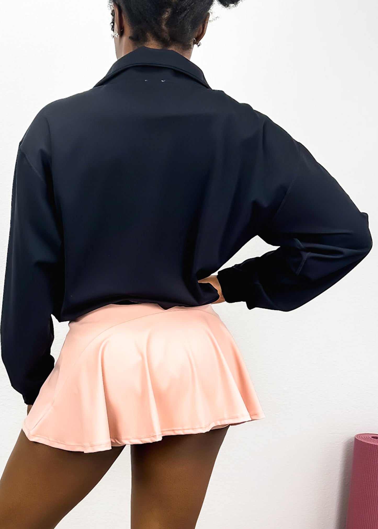 Buttery Soft High Neck Half Zip Cropped Jacket