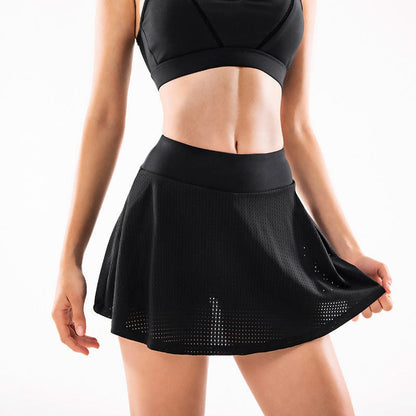 Breathable Ruffled Active Skirt