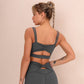 Ruched Back Low Scoop Sports Bra