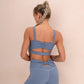 Ruched Back Low Scoop Sports Bra