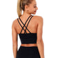 Double Crossover Racerback Sports Bra