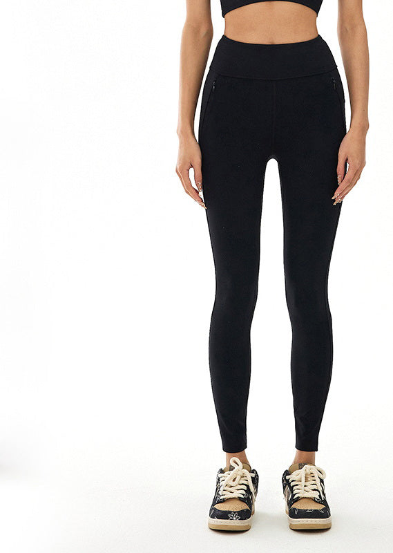 High Waisted Leggings with Zippers