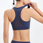 Racerback Mesh Paneling Sports Bra