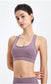 Racerback Mesh Paneling Sports Bra