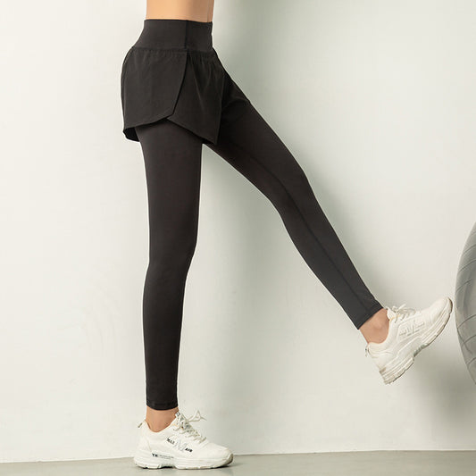 Faux Two-Piece Legging with Active Shorts