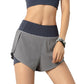 Two Toned Waistband Active Shorts