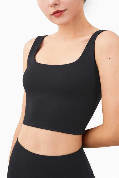Scoop Neck Cropped Tank Top
