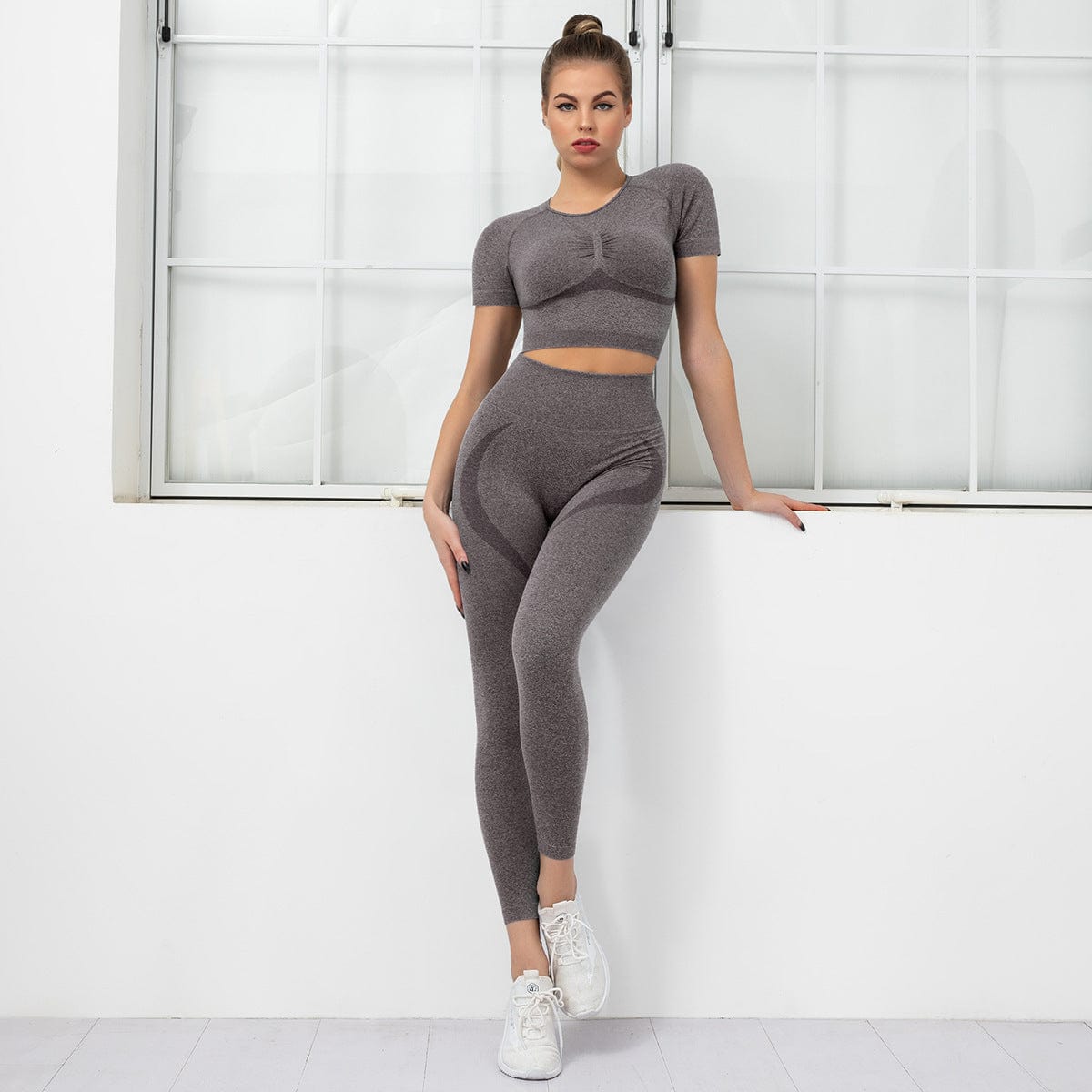 Sculpting Active Top & Leggings Two Piece Set