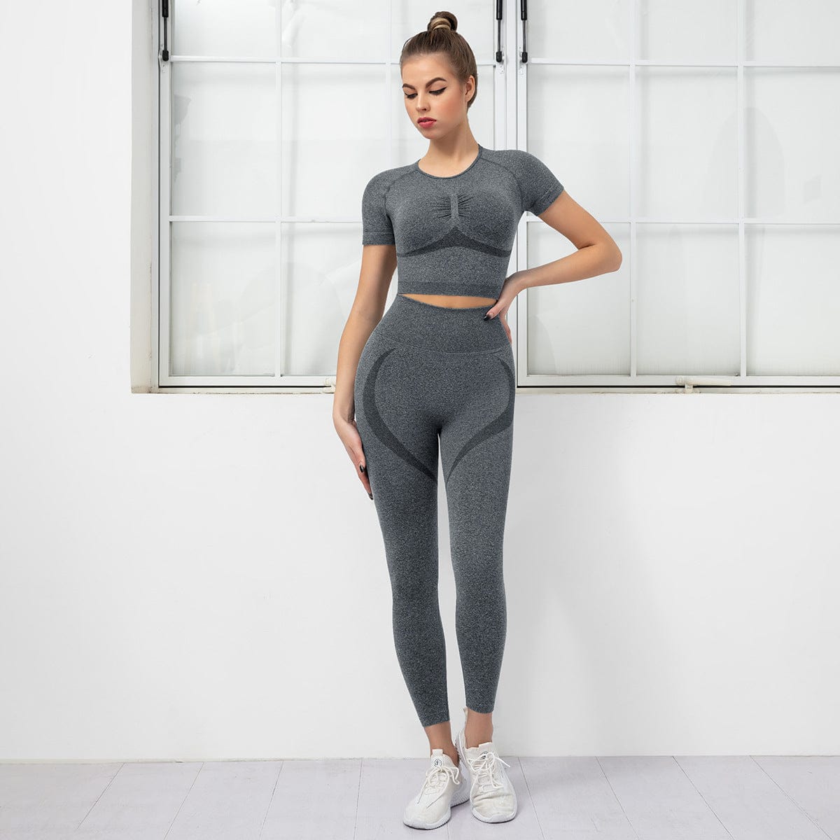 Sculpting Active Top & Leggings Two Piece Set