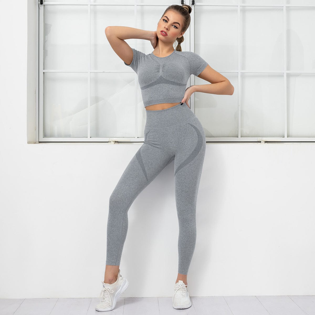 Sculpting Active Top & Leggings Two Piece Set