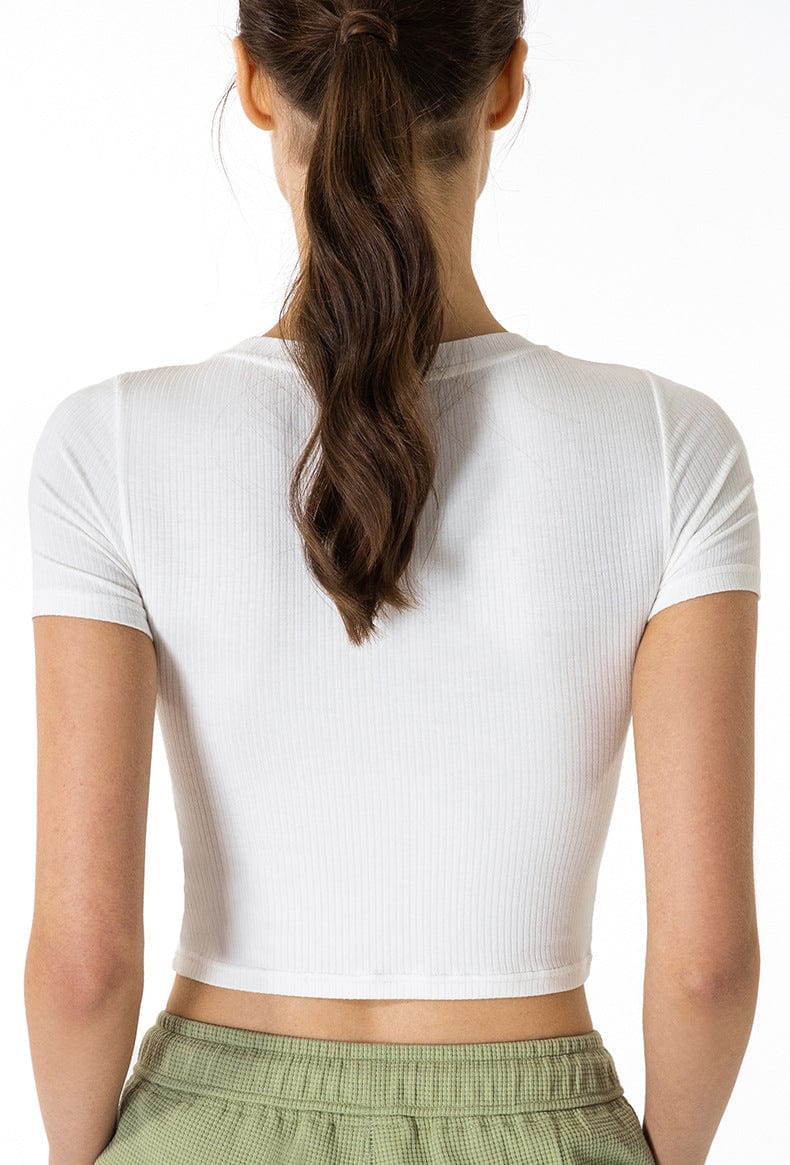 Contouring Cropped Tee Shirt