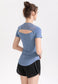 Open Back Short Sleeve Top