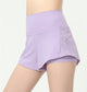 Active Shorts with Back Zipper Pocket