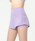 Active Shorts with Back Zipper Pocket