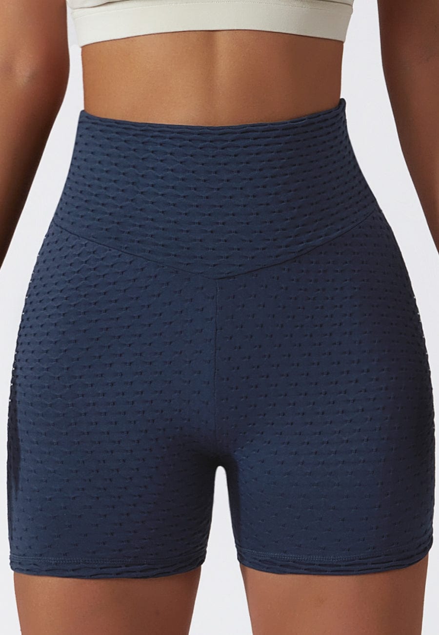 Sculpting Textured Workout Shorts