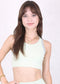 Scoop Neck Contrast Sports Bra