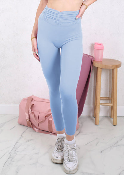 Ruched Curved Waist Leggings