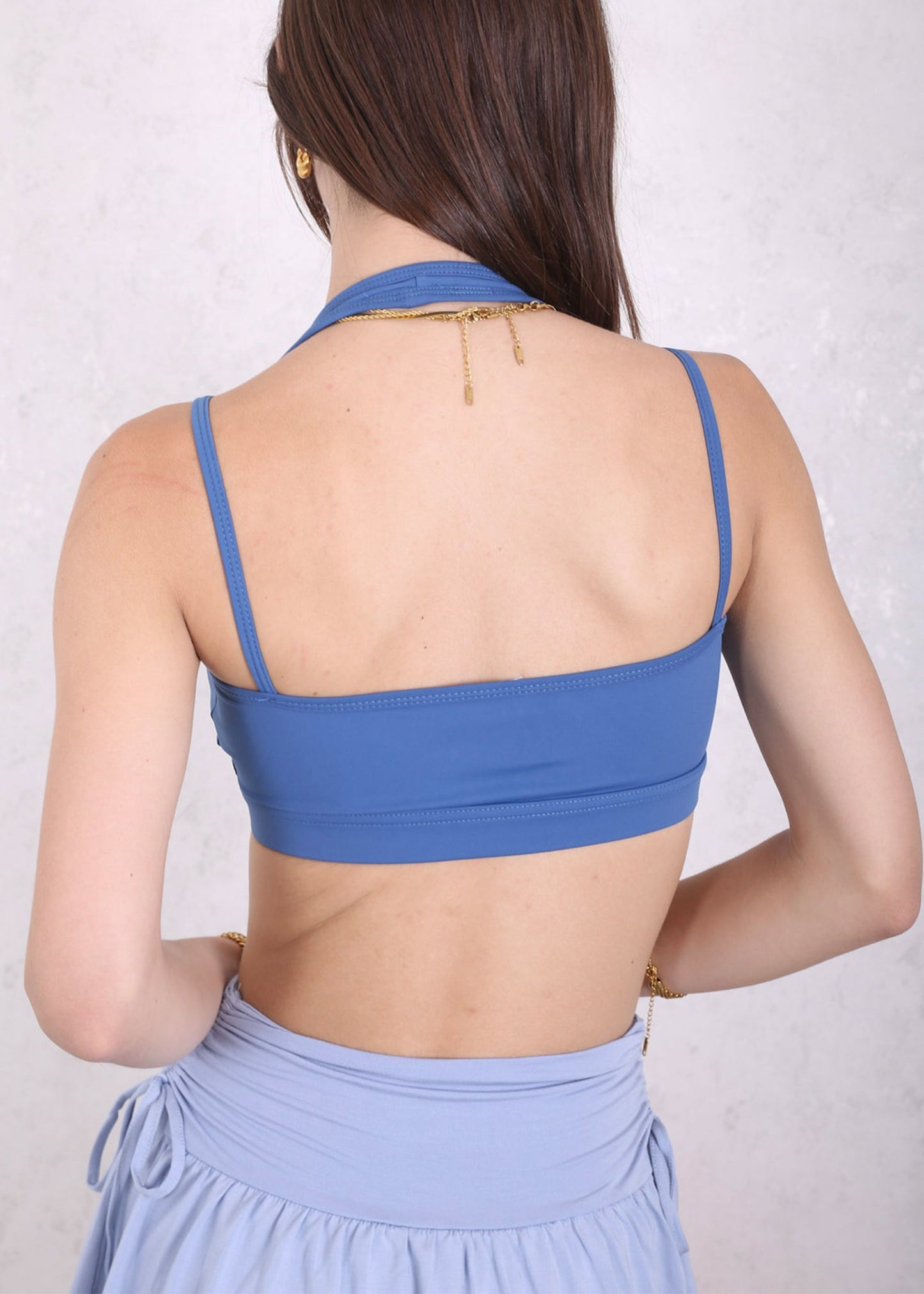 Surplice Neck Double Strap Sports Bra