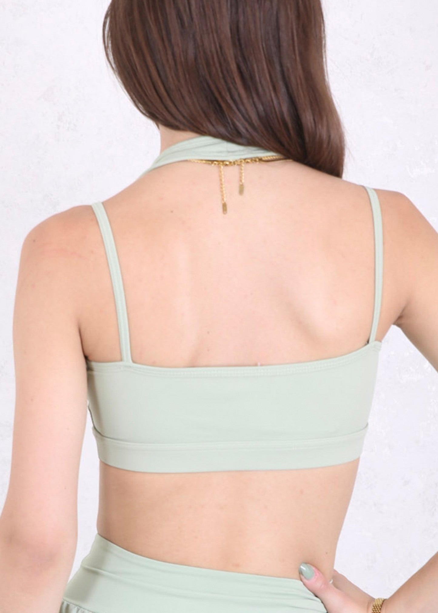 Surplice Neck Double Strap Sports Bra