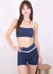 Contrast Piping Sports Bra