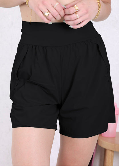 High Waist Bermuda Sports Shorts