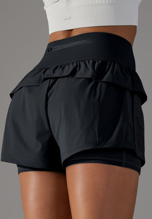 High Waist Ruffle Shorts