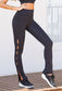 High Waist Flare Pants with Hollowed Out Designs