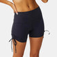 Soft Fitness Shorts with Adjustable Drawstrings