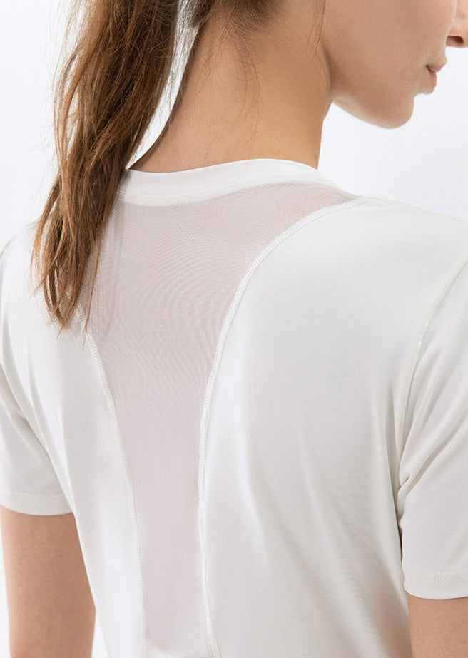 Slim Fit Mesh Back Panel Tee