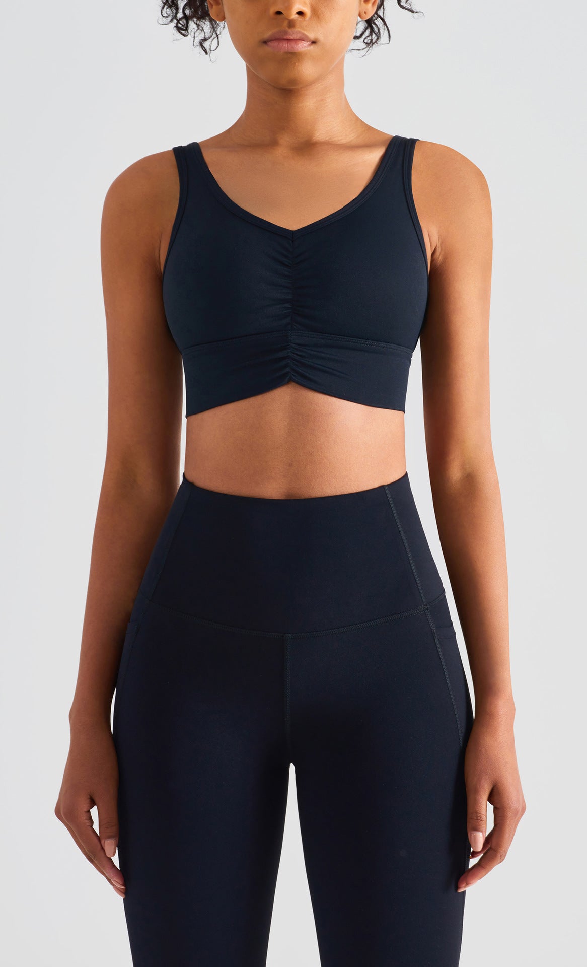 Soft Buttery Ruched Fitness Sports Bra