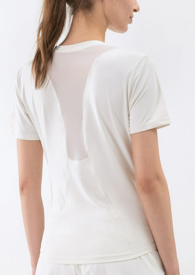 Slim Fit Mesh Back Panel Tee